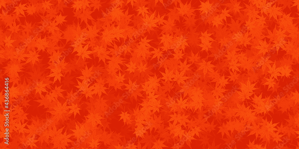 秋の紅葉背景素材シームレス Stock Illustration Adobe Stock