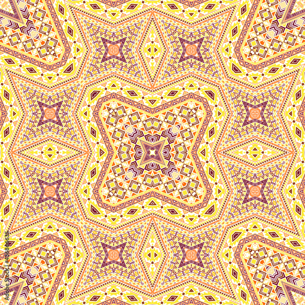 Indonesian seamless pattern vector design. Vintage geometric texture.