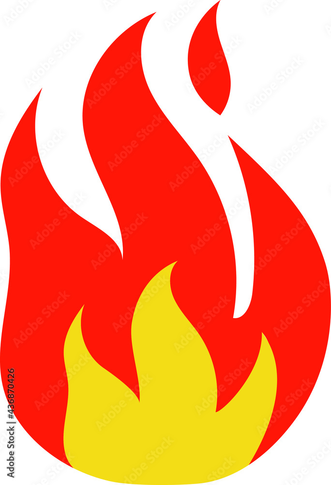 Fire flame vector illustration. Fire flame icon Fire flame vector illustration. Fire flame icon