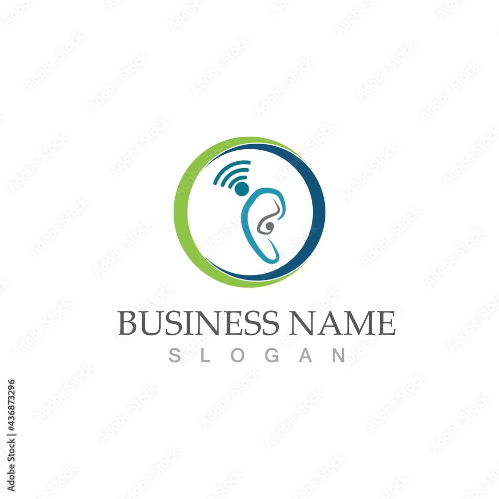 Hearing Logo Template Hearing Logo Template