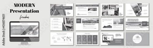 Set of business plan presentation template. Social media pack. Easy use in modern blog posts or Editable simple info banner, trendy book. For app, digital display style. Bright web flyer work. a4. PTT