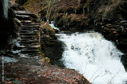 A Rocky Mountain Waterfall