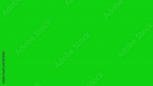 Green Screen Background. HUD element digital - pending loading screen - loop with loopable segments - circular white on black background
