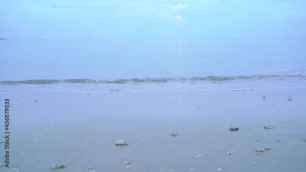 Phuket, Thailand. Beaches, sea and sky. The scenery of the sandy beach and the sky on a rainy day Beach area. At Phuket, Thailand Phuket, Thailand. Beaches, sea and sky. The scenery of the sandy beach and the sky on a rainy day Beach area. At Phuket, Thailand