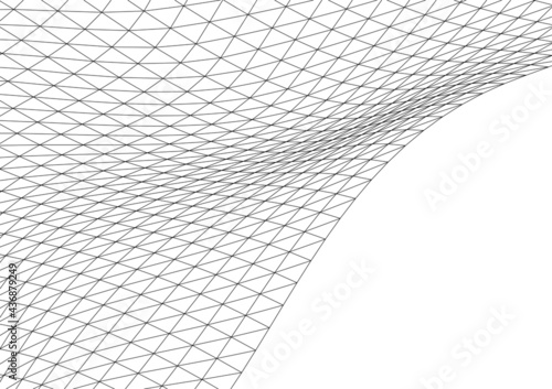 abstract wave shape vector 3d illustration 