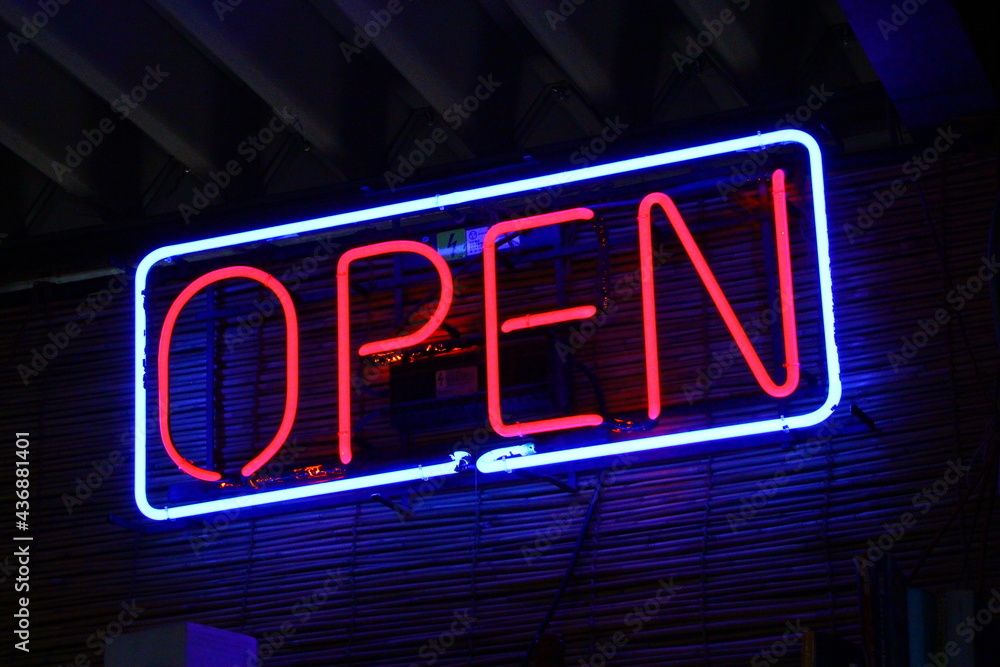 Fototapeta premium ネオン neon open
