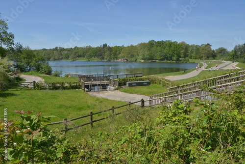 Tilgate Park Lake in Crawley, West Sussex on June 1st 2021