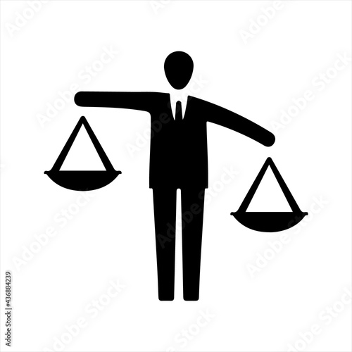 Business Law Icon, vector and glyph