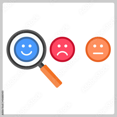 Vector illustration for Consumer Sentiment Analysis 
   EPS10