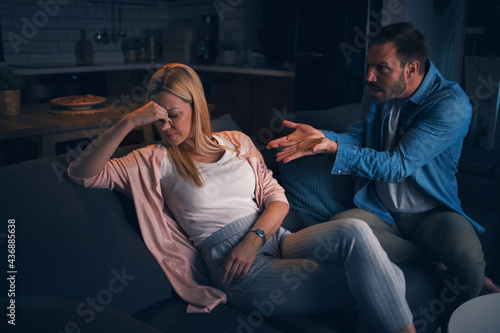 Billede på lærred Marriage quarrel
