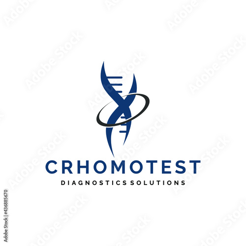 Free Download Chromo test DNA Diagnostics Logo tamplate - GFXLoad