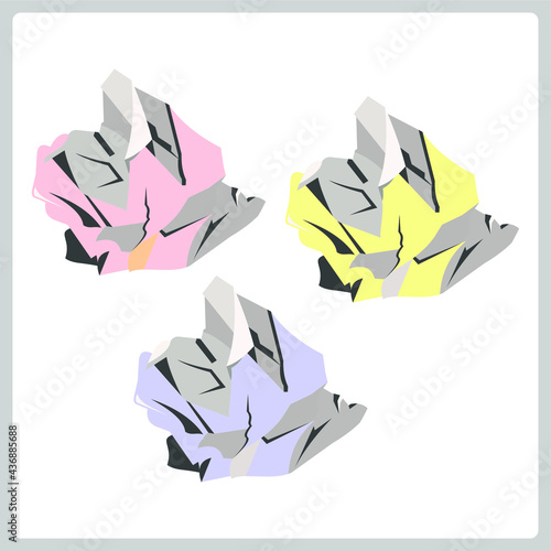 Vector illustration for Crumpled Paper EPS10
