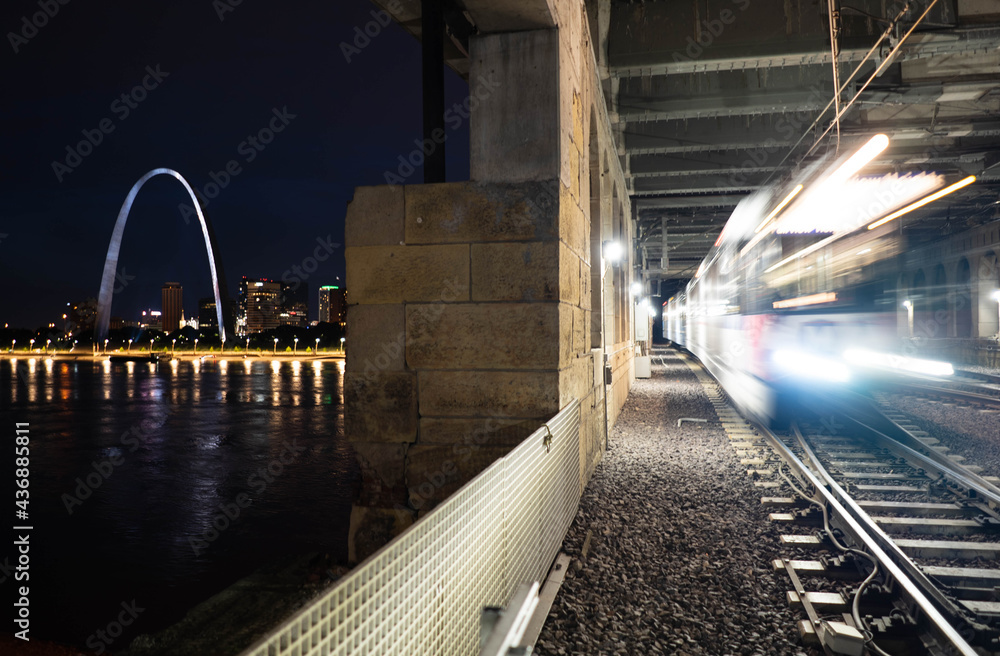 Obraz premium Long exposure Saint Louis, MO