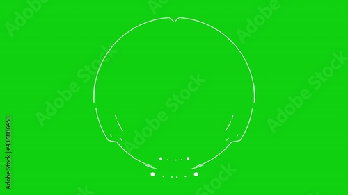 Green Screen Background. infographic hud vj abstract corporate, Hud scene animation