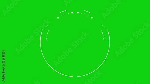 Green Screen Background. infographic hud vj abstract corporate, Hud scene animation