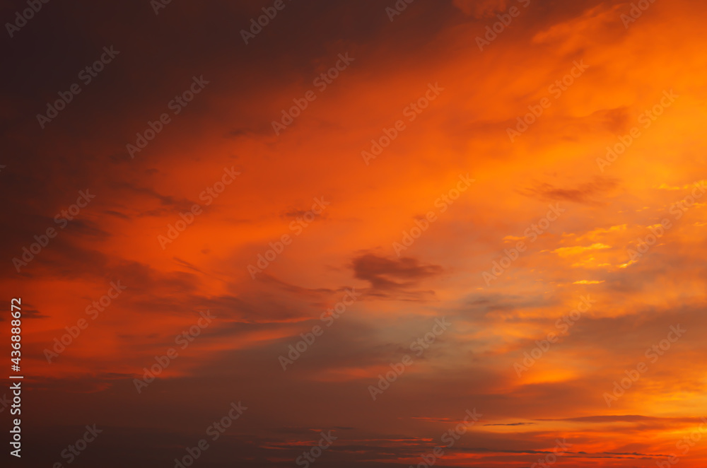 Fantastic beautiful colorful sunrise with cloudy sky. Scenic image of dramatic light in summer weather. Picturesque photo wallpaper. Natural background. Beauty of earth.