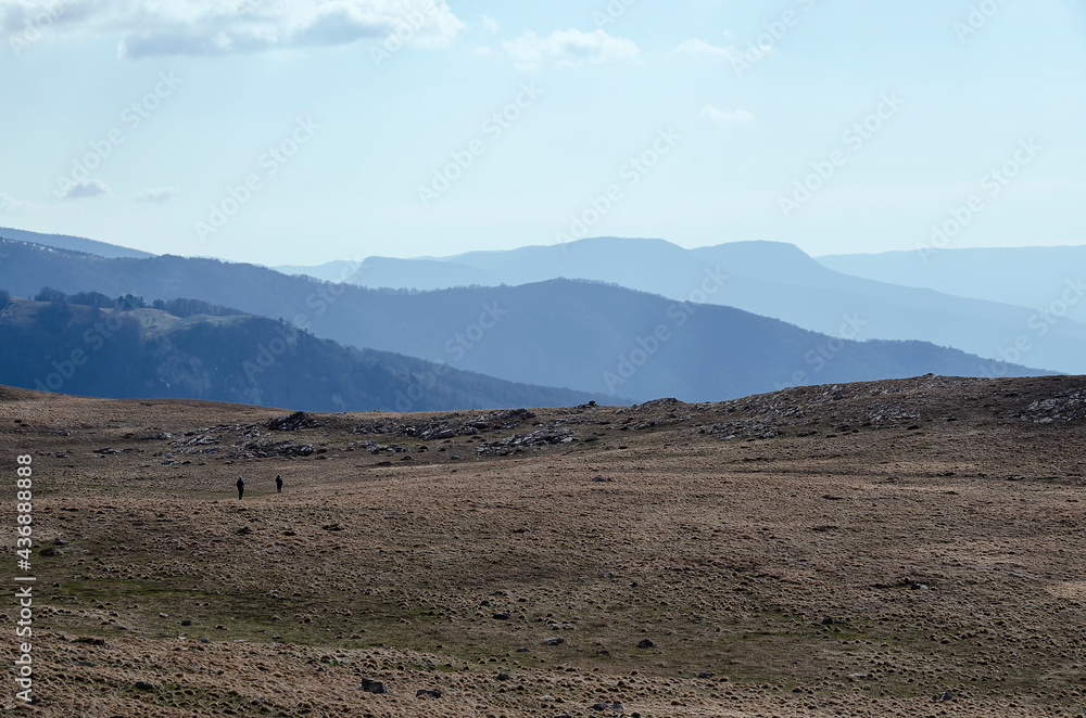 CRIMEA, ROMAN COSH: Scenic landscape view of the rocky mountains