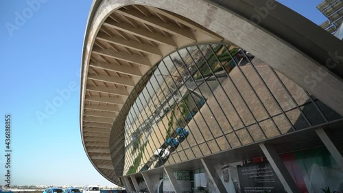 Arabian-style streets with solar-powered rooftops and natural ventilation. Masdar City Abu Dhabi UAE