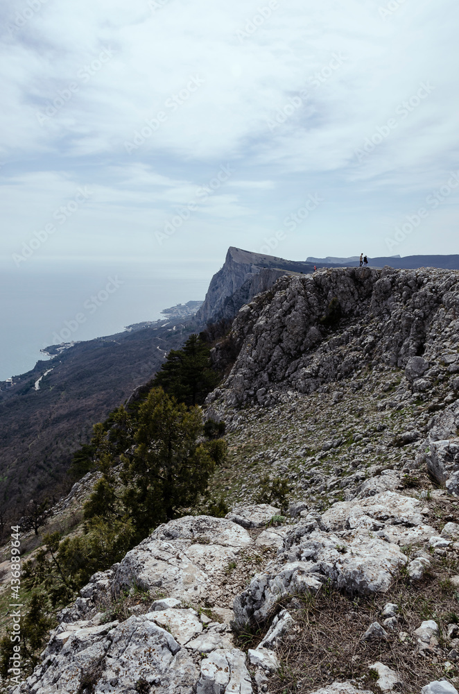 CRIMEA, KARA DAG: Scenic landscape view of the rocky mountains