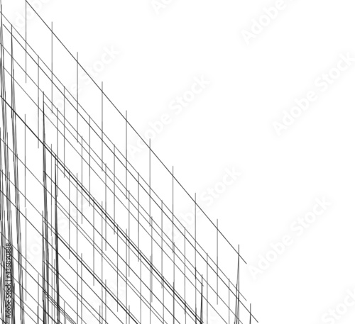 abstract architecture drawing 