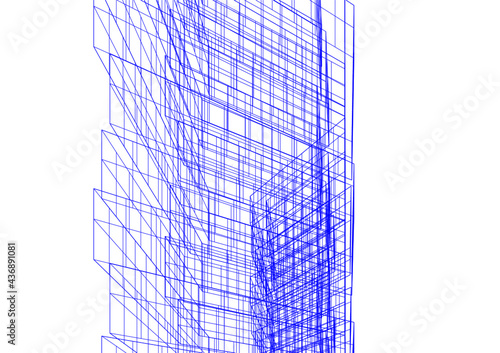 abstract architecture drawing 