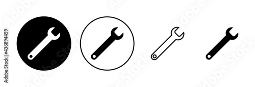 Wrench icon set. repair icon vector. tools icon vector