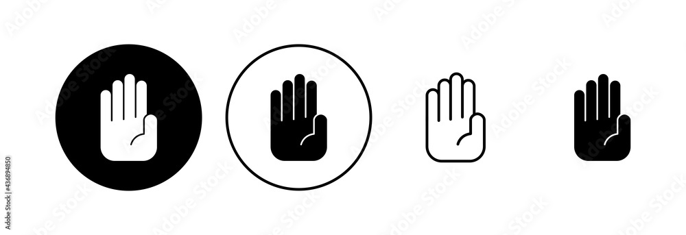 Hand icon set. hand vector icon, palm,click Hand icon set. hand vector icon, palm,click
