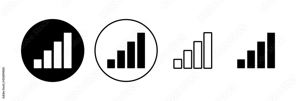 Growing graph Icon set. Chart icon. diagram icon Growing graph Icon set. Chart icon. diagram icon
