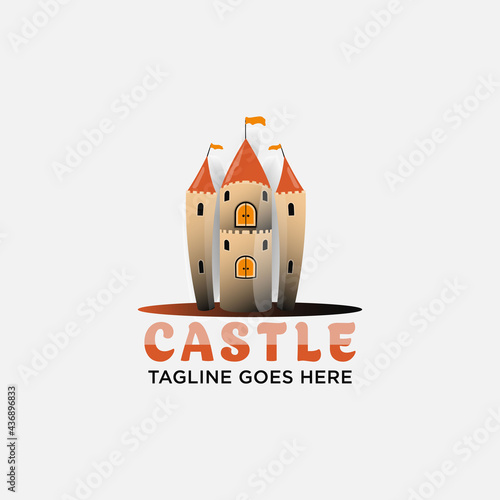 Castle Logo Template vector symbol icon design
