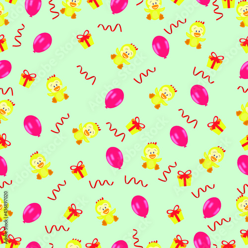 Seamless vector pattern that can be applied on gift paper, wallpaper, textiles, typography.