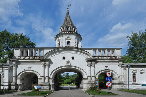 Photography Front Gate, listed building 1682 in the museum complex Izmailovo manor in Mosc