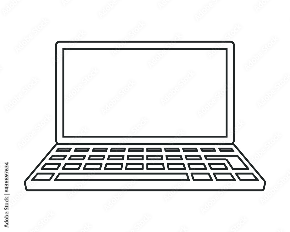 Laptop icon. Portable computer symbol. Office device logo sign. Vector illustration image. Isolated on white background. Laptop icon. Portable computer symbol. Office device logo sign. Vector illustration image. Isolated on white background.