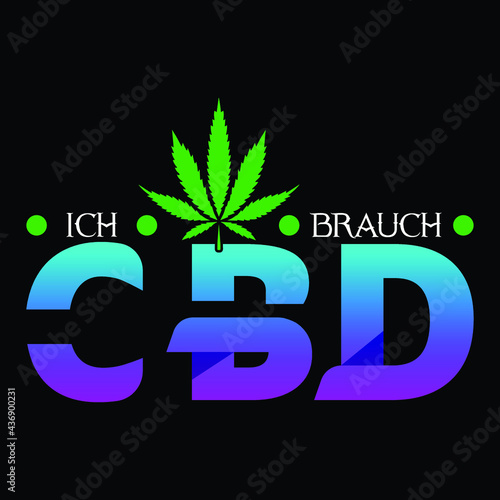 CBD canabis marijuana t-shirt design