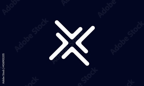 Modern Trendy Minimal Monogram X For Business, Initial Based letter X Icon Logo
