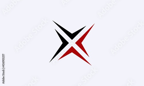 Modern Trendy Minimal Monogram X For Business, Initial Based letter X Icon Logo.,