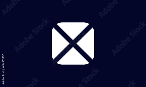Modern Trendy Minimal Monogram X For Business, Initial Based letter X Icon Logo