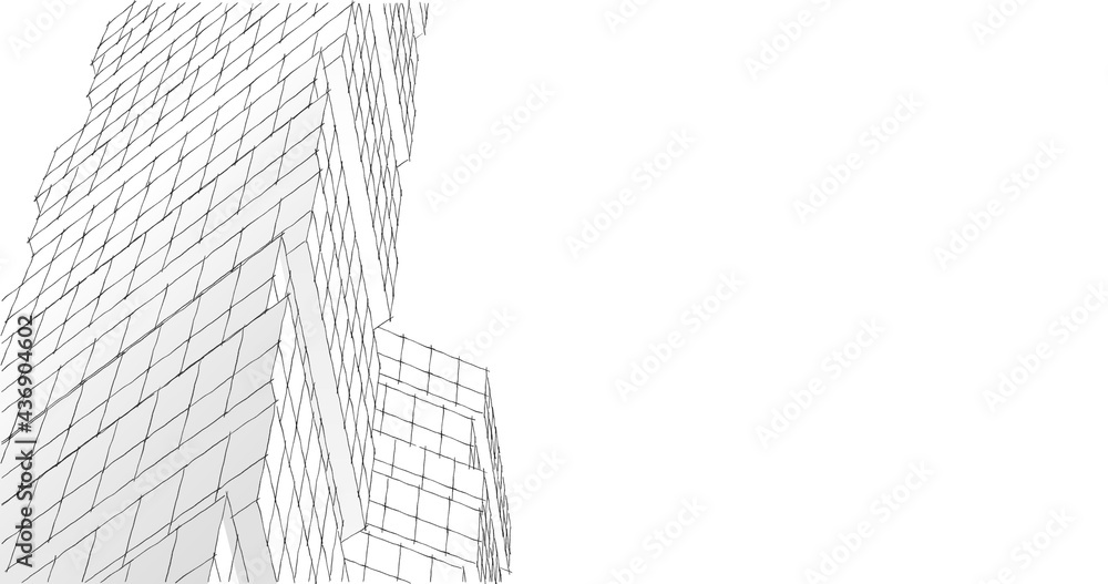 modern architecture drawing 