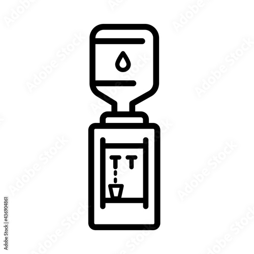 water cooler Icon outline style icon dispenser
