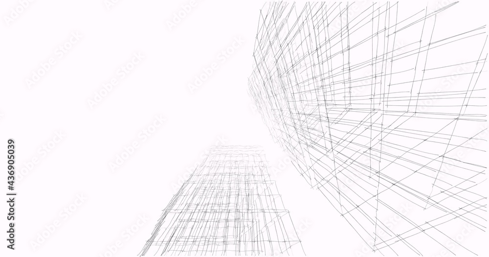 abstract architecture digital background 3d illustration abstract architecture digital background 3d illustration
