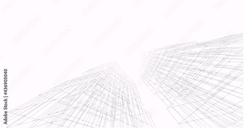 abstract architecture digital background 3d illustration abstract architecture digital background 3d illustration