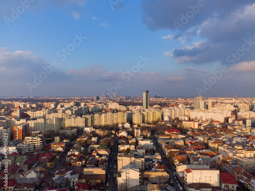 Aerial view of Bucharest, Romania