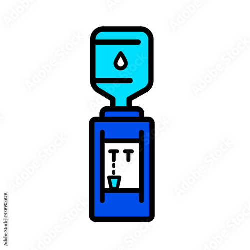 water cooler icon color simple style icon dispenser