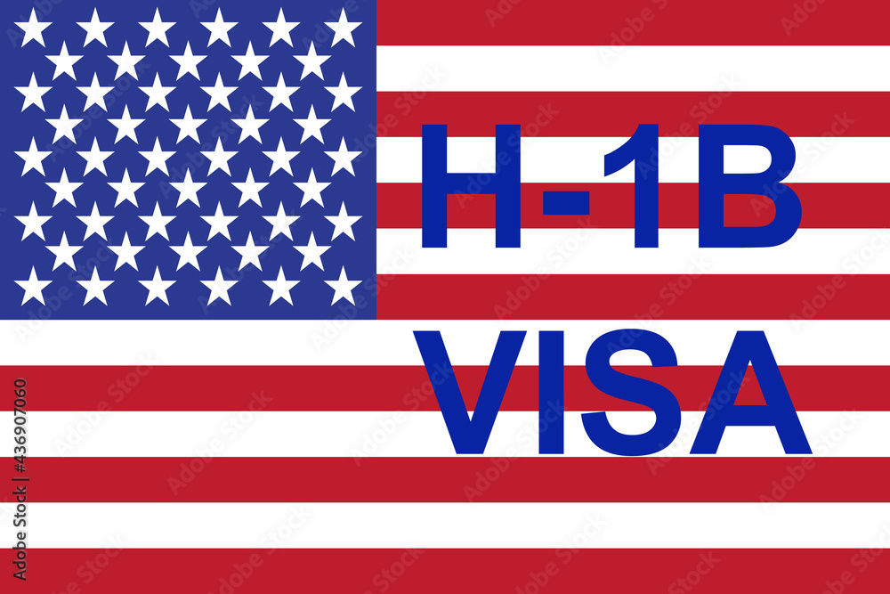 H1b Visa USA background, temporary work visa for foreign skilled workers in specialty occupation.