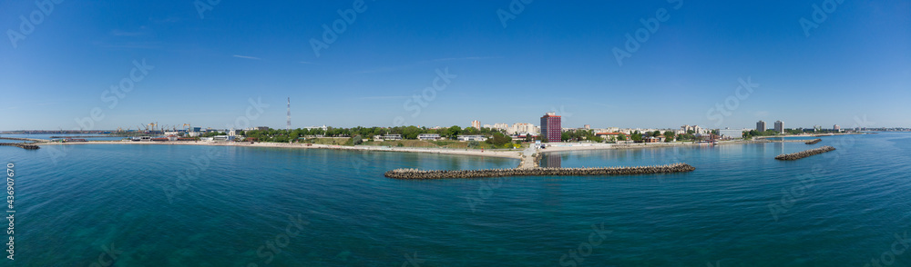 Fototapeta premium Aerial view of Mangalia, Romania