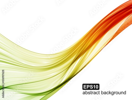 Abstract colorful wave background. Vector illustration. © samarets1984