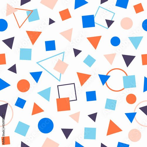 Abstract geometric seamless pattern. Abstract  modern trendy vector illustration. Texture for design of wallpaper, poster, illustration
