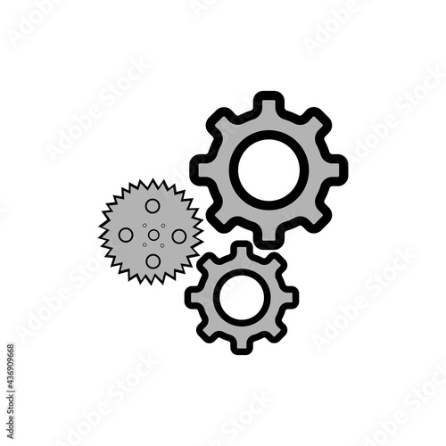icon gear wheel images vector design