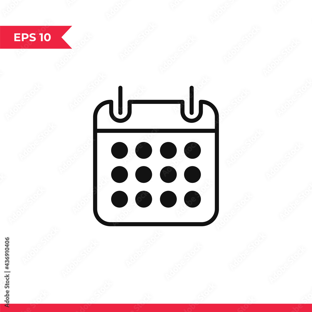 Calendar icon vector. Date sign Calendar icon vector. Date sign