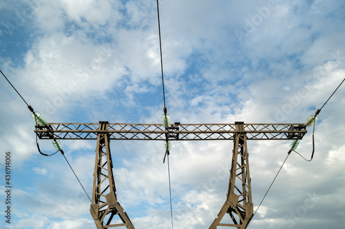 Wallpaper Mural High-voltage power lines against the sky Torontodigital.ca