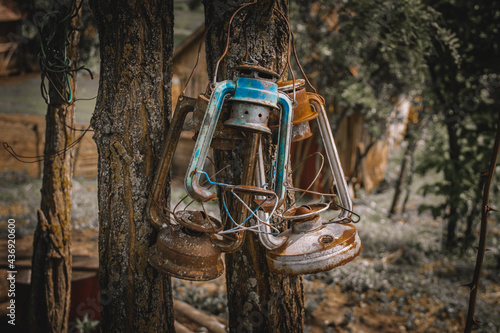 Old oil lamps